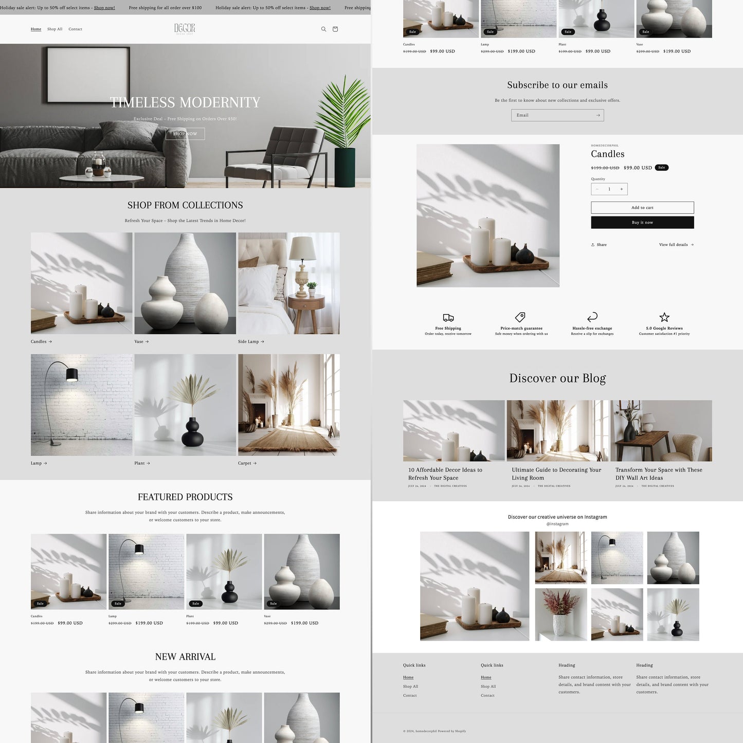 Home Decor Gray