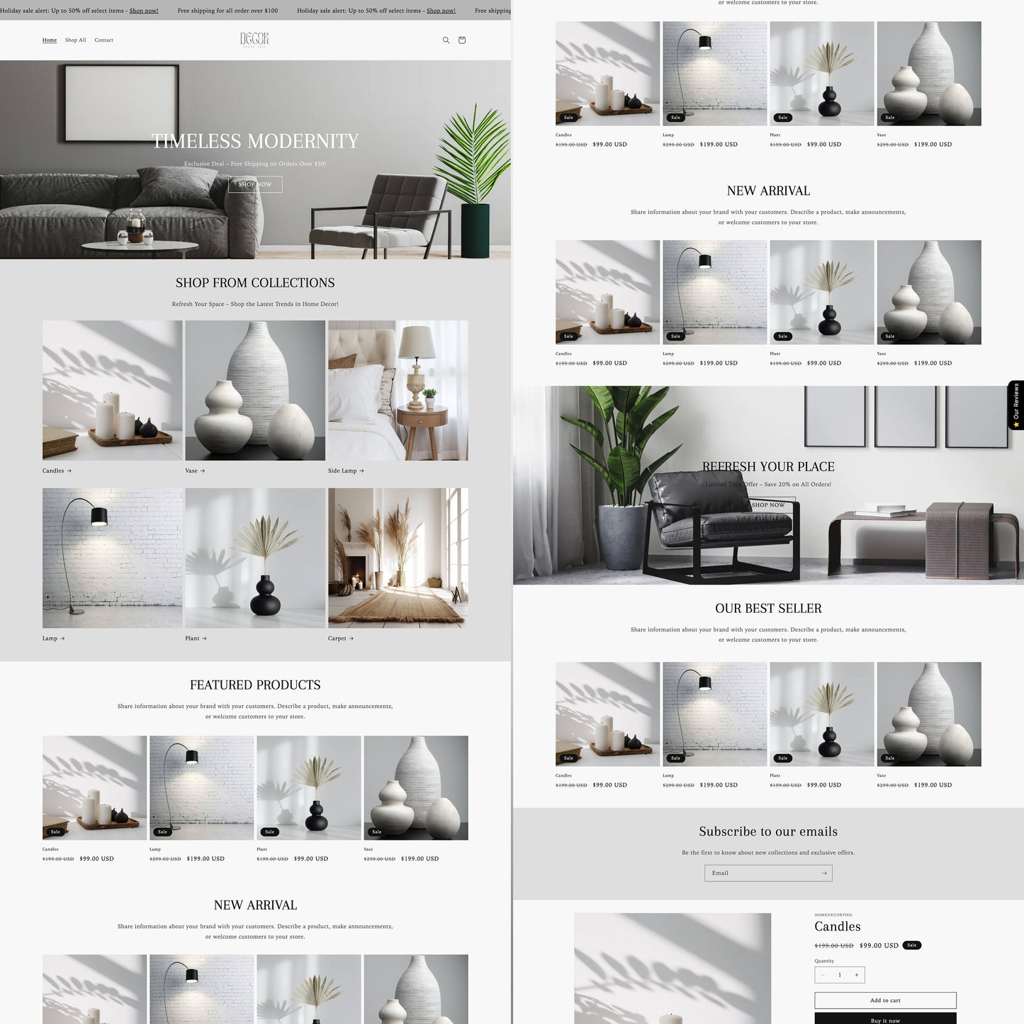 Home Decor Gray