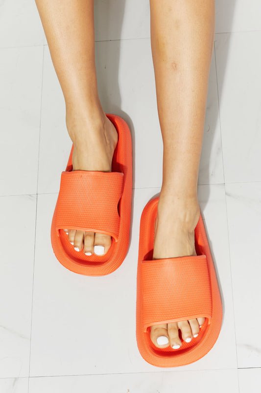 MMShoes Arms Around Me Open Toe Slide in Orange-0